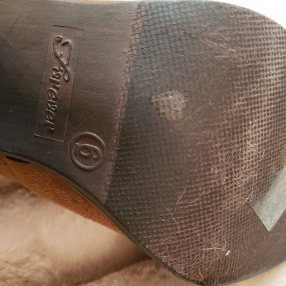 NEW Knee high boots, camel color with a tie back - Picture 4 of 5